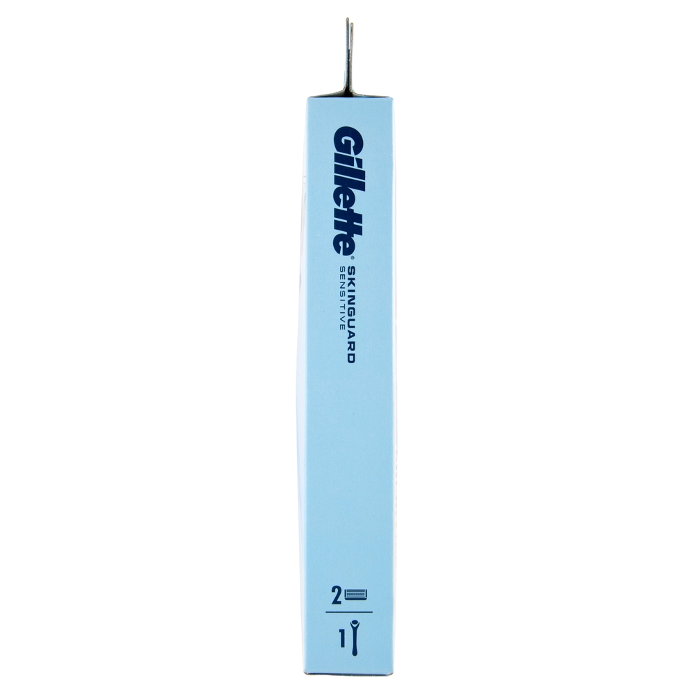 Gillette Skinguard Sensitive Rasoio da Uomo, 1 Manico + 2 Lamette